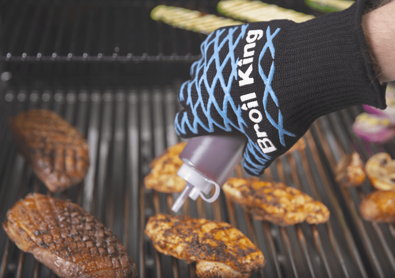 Broil King Glove - Single Black With Blue Accents