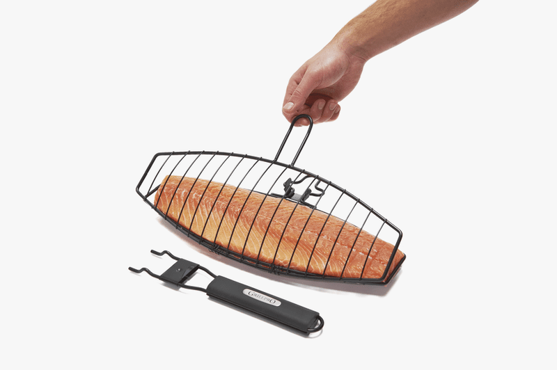 Grillpro Non Stick Fish Basket - Removable Handle