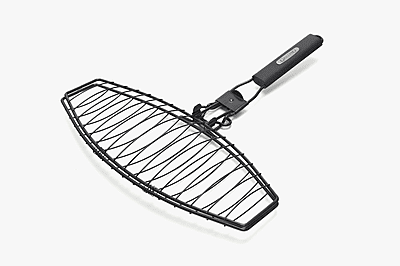 Grillpro Non Stick Fish Basket - Removable Handle