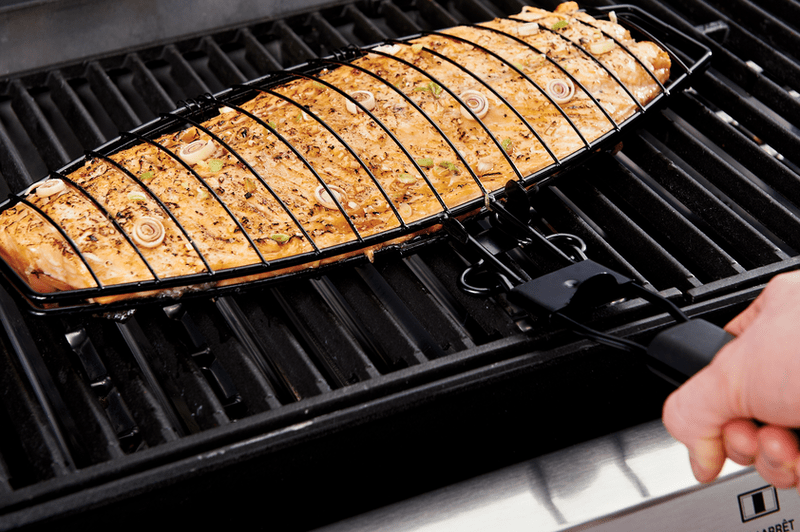 Grillpro Non Stick Fish Basket - Removable Handle