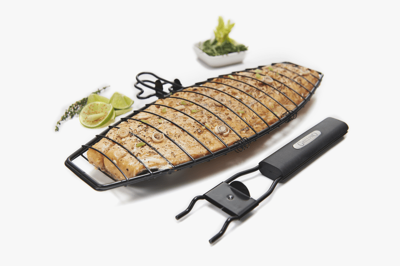 Grillpro Non Stick Fish Basket - Removable Handle
