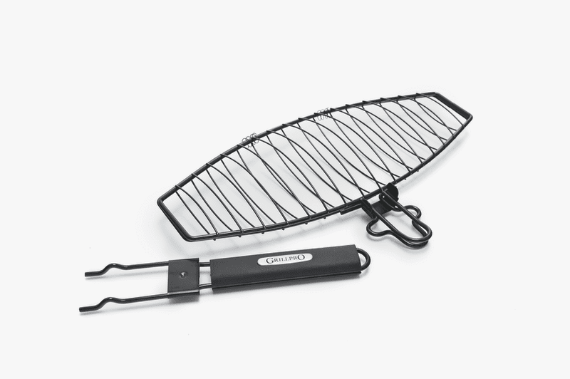 Grillpro Non Stick Fish Basket - Removable Handle